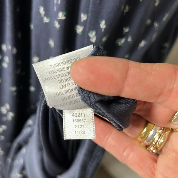 Garnet Hill NWOT Flutter Sleeve Tencel Midi Dress Size M - Picture 14 of 14